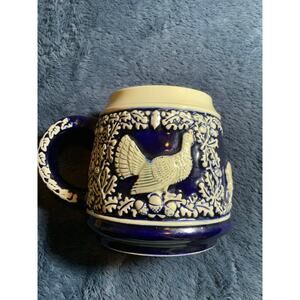 Vintage Marzi & Remy German Beer Stein Elk & Turkey .5L